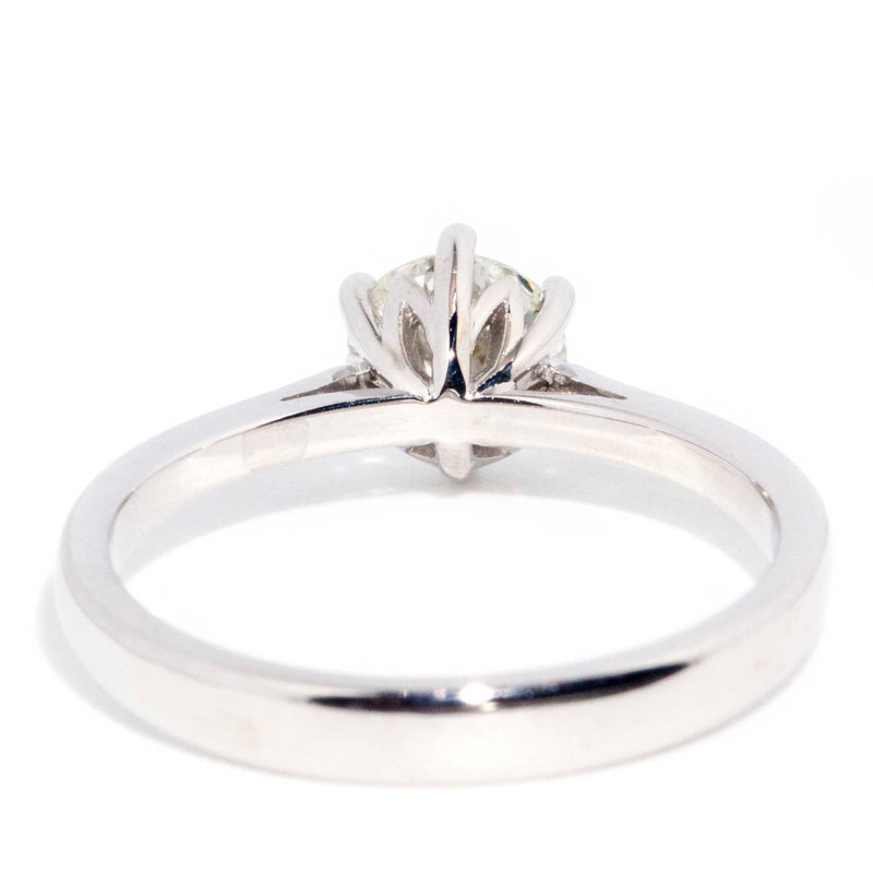 Orla Round Diamond Solitaire 18ct White Gold Ring WIP Rings Imperial Jewellery 