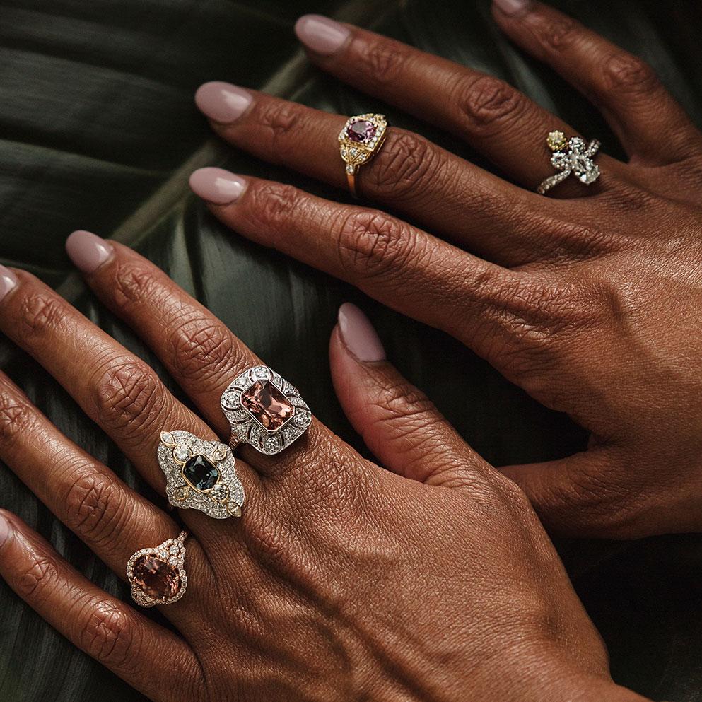 Morganite and Diamond Ring