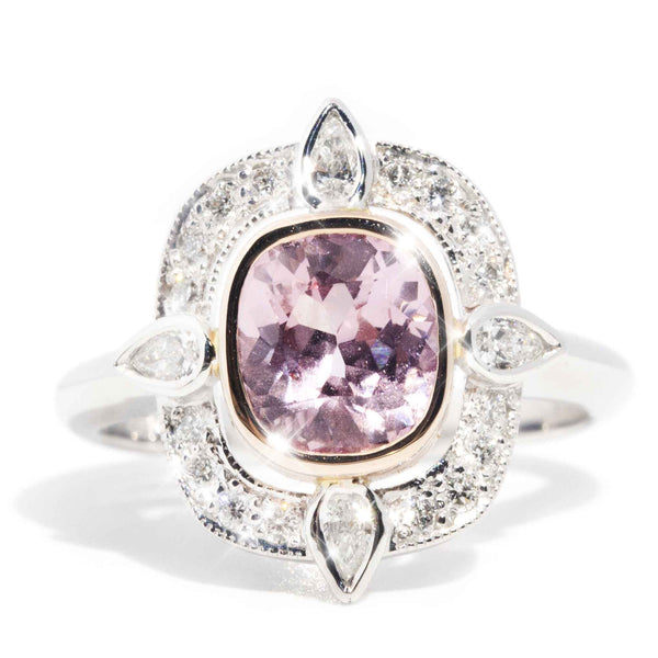 Peony 18ct Gold Pink Spinel & Diamond Handmade Cluster Ring* OB Gemmo $ Rings Imperial Jewellery Imperial Jewellery - Hamilton 