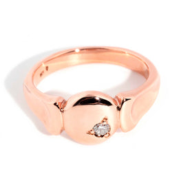 Petra 9ct Rose Gold Hammer Set Diamond Band* OB Rings Imperial Jewellery Imperial Jewellery - Hamilton 