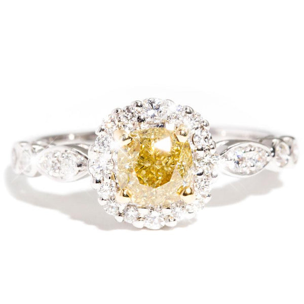 Peyton 1.02 Carat Certified Fancy Yellow Diamond Engagement Ring Rings Imperial Jewellery Imperial Jewellery - Hamilton
