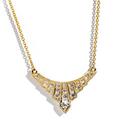 Provence Art Deco Diamond Necklet in 9 Carat Yellow Gold* GTG Necklaces Imperial Jewellery 