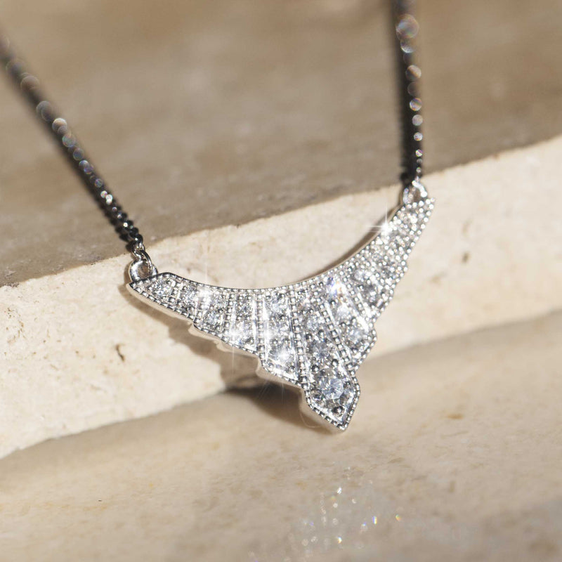 Vintage 1930s Platinum Diamond Necklace - Luxury Jewelry