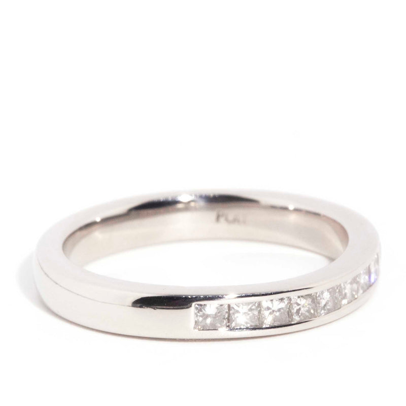 Raziel Platinum Channel Set Princess Diamond Ring* OB Gemmo $ Rings Imperial Jewellery 
