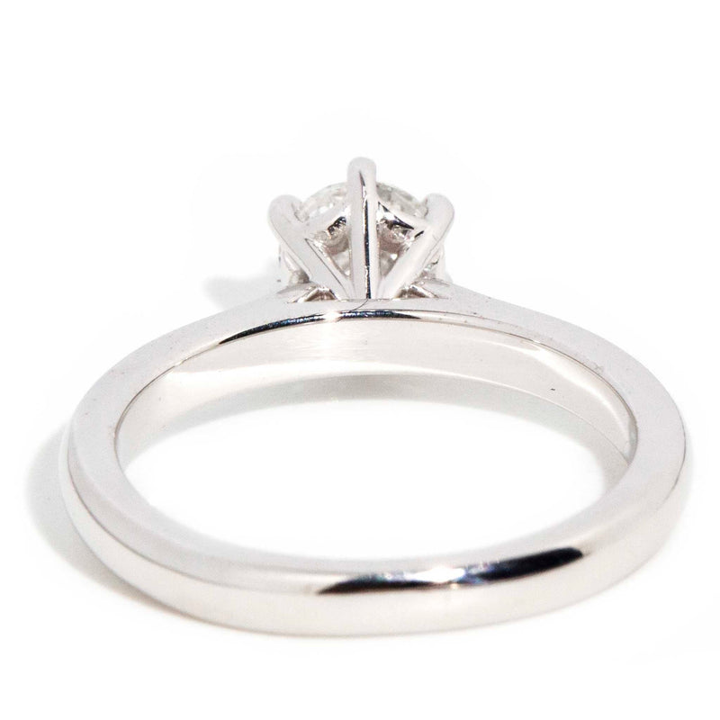 Reese GIA Certified 18ct White Gold Diamond Solitaire Ring* SIZE Rings Imperial Jewellery 