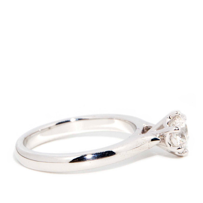 Reese GIA Certified 18ct White Gold Diamond Solitaire Ring* SIZE Rings Imperial Jewellery 