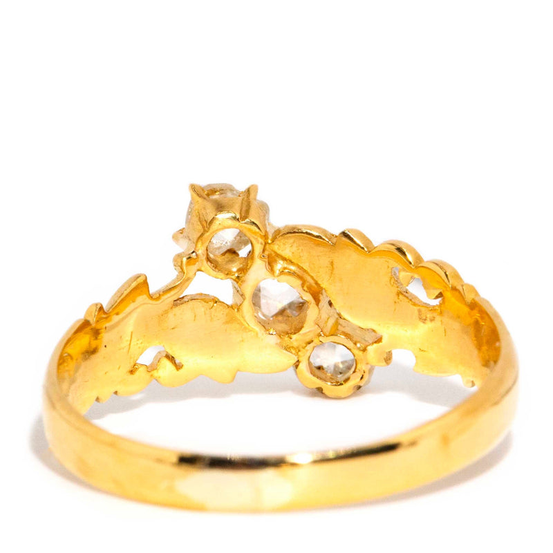 Roisin 1960s 0.50 Carat Rose Cut Diamond Ring 20ct Gold* DRAFT Rings Imperial Jewellery 