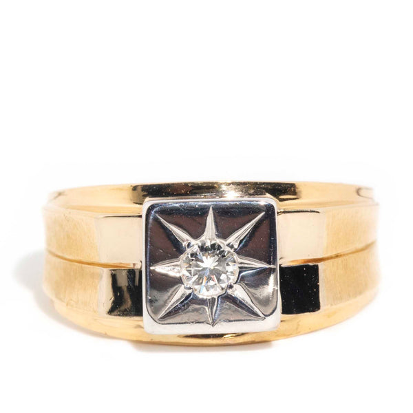 Rory 18ct Gold Star Set Diamond Signet Ring Rings Imperial Jewellery Imperial Jewellery - Hamilton 
