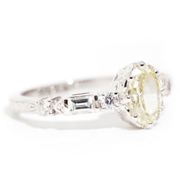 Rosa Certified 1.29ct Yellow Diamond Engagement Ring Rings Imperial Jewellery