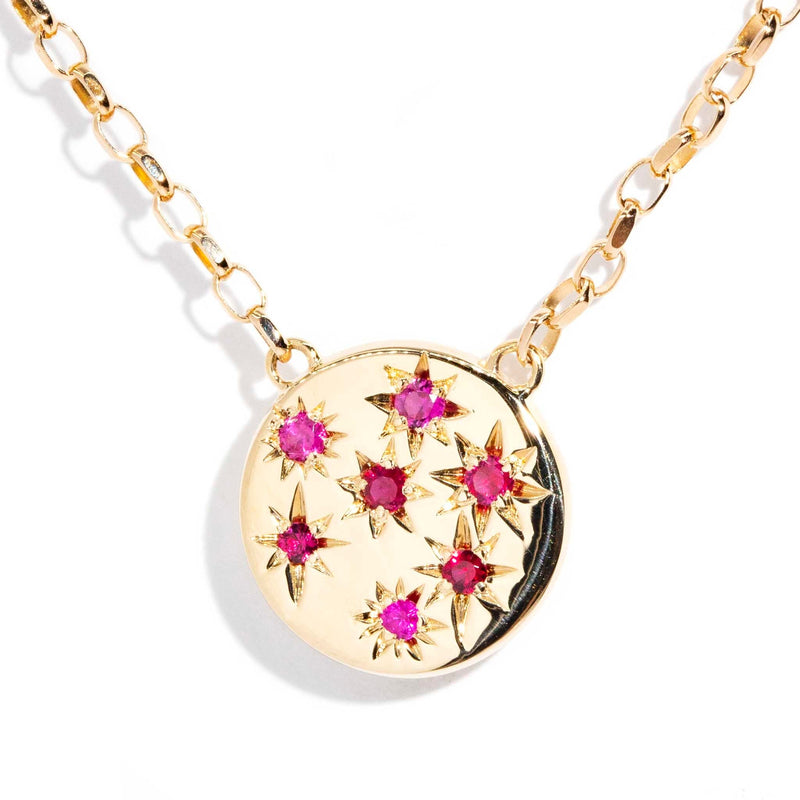 Ruby jewellery shop sets gold