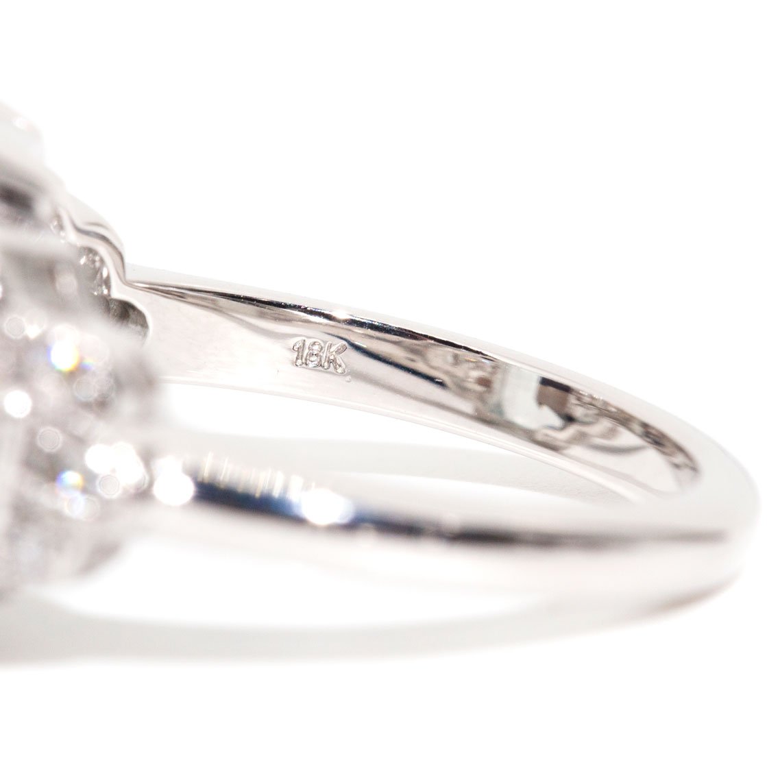 Ryan 18 Carat White Gold Aquamarine & Diamond Ring Rings Imperial Jewellery 