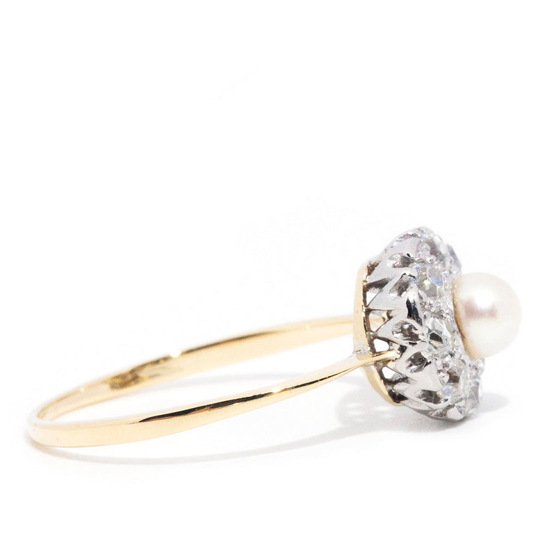 Halo pearl deals ring