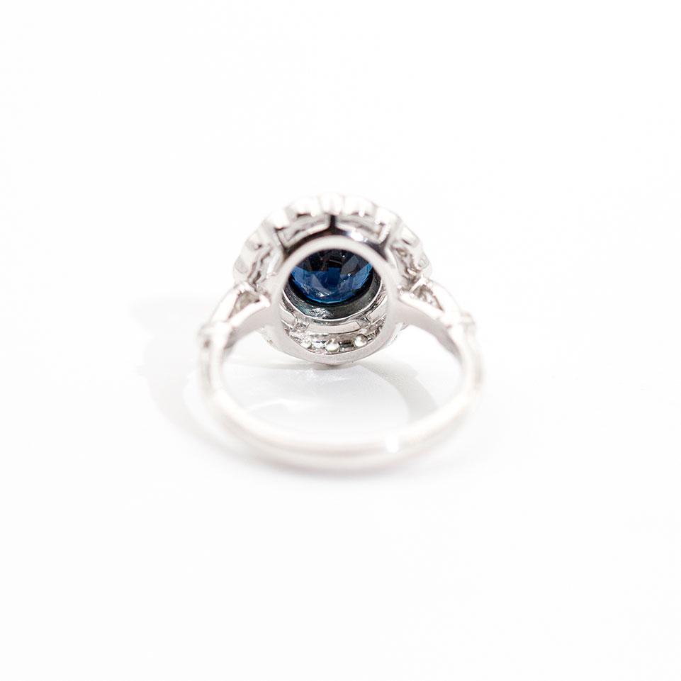 Sandra Blue Sapphire and Diamond Ring Ring Imperial Jewellery - Auctions, Antique, Vintage & Estate 
