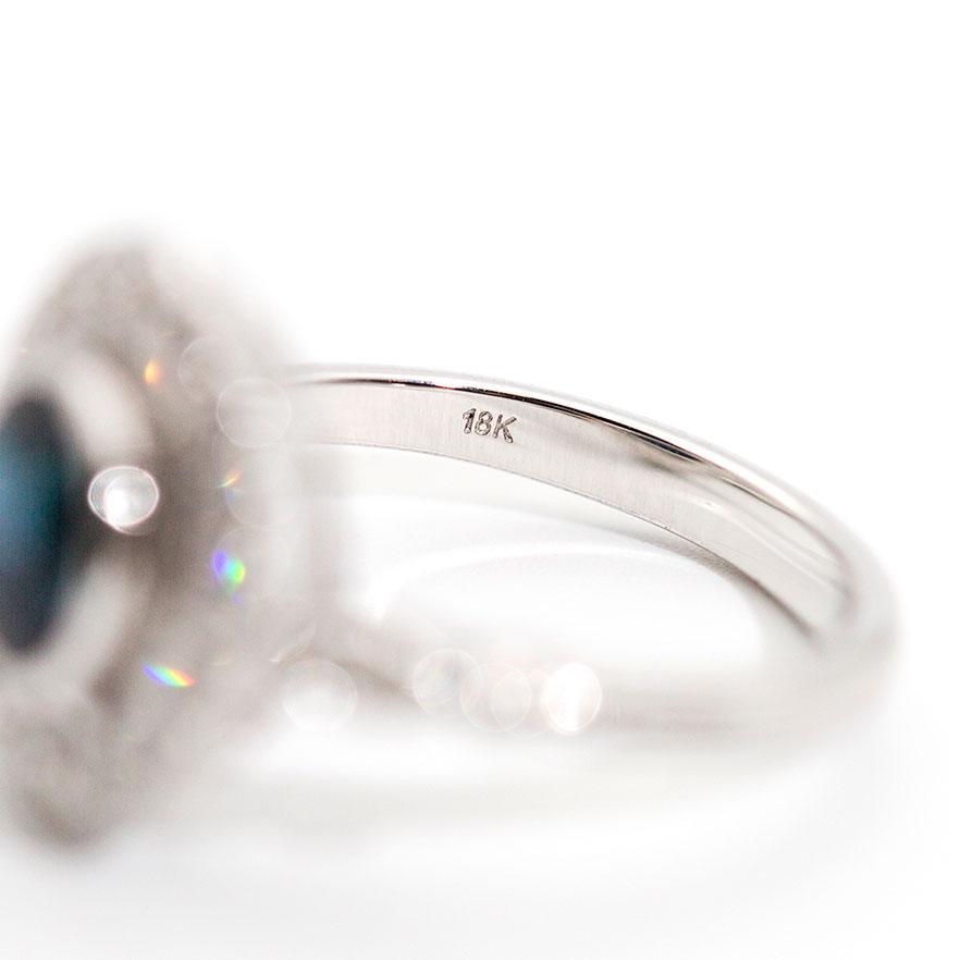 Sandra Blue Sapphire and Diamond Ring Ring Imperial Jewellery - Auctions, Antique, Vintage & Estate 