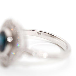 Sandra Blue Sapphire and Diamond Ring Ring Imperial Jewellery - Auctions, Antique, Vintage & Estate 