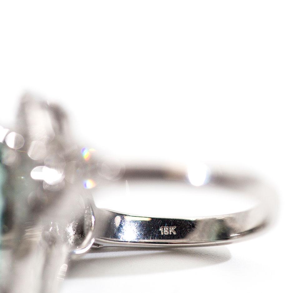 Santorini 7.47 Carat Aquamarine and Diamond Ring Ring Imperial Jewellery - Auctions, Antique, Vintage & Estate