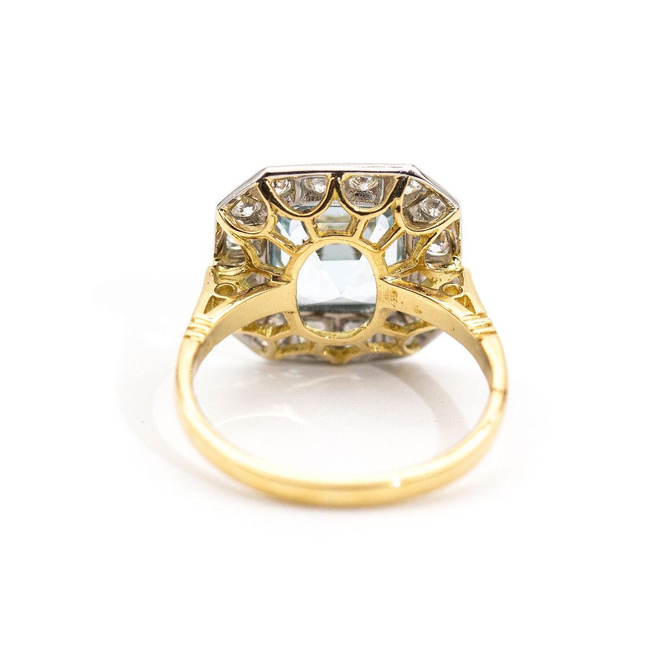 Sawyer Aquamarine & Diamond Ring Rings Imperial Jewellery - Auctions, Antique, Vintage & Estate 