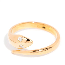 Severus Circa 1970s Diamond Serpent Ring 18ct Gold Rings Imperial Jewellery Imperial Jewellery - Hamilton 