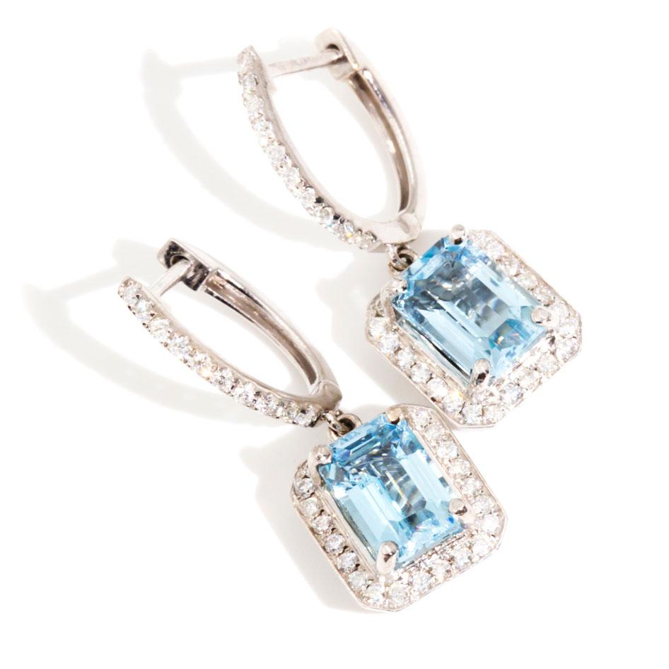 Aquamarine hotsell wedding earrings