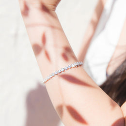 Shiloh 18 Carat White Gold Diamond Vintage Tennis Bracelet Bracelets/Bangles Imperial Jewellery