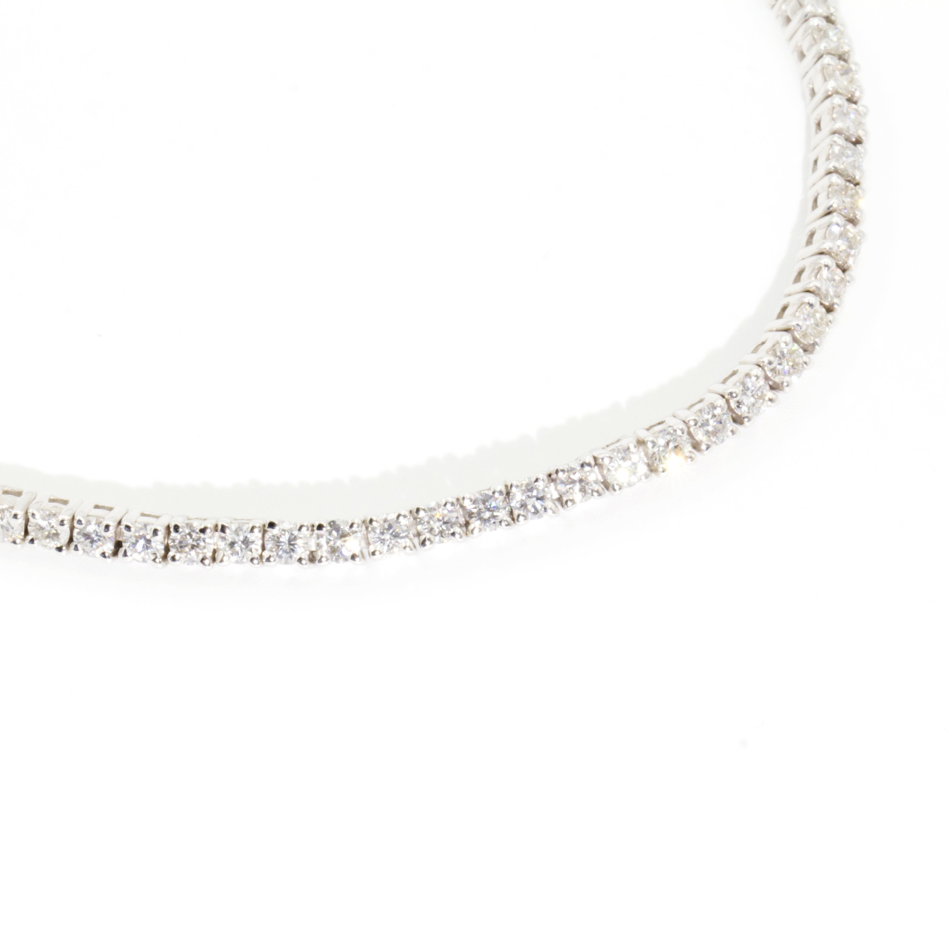 Sidney 18 Carat White Gold Diamond Tennis Bracelet Bracelets/Bangles Imperial Jewellery - Auctions, Antique, Vintage & Estate