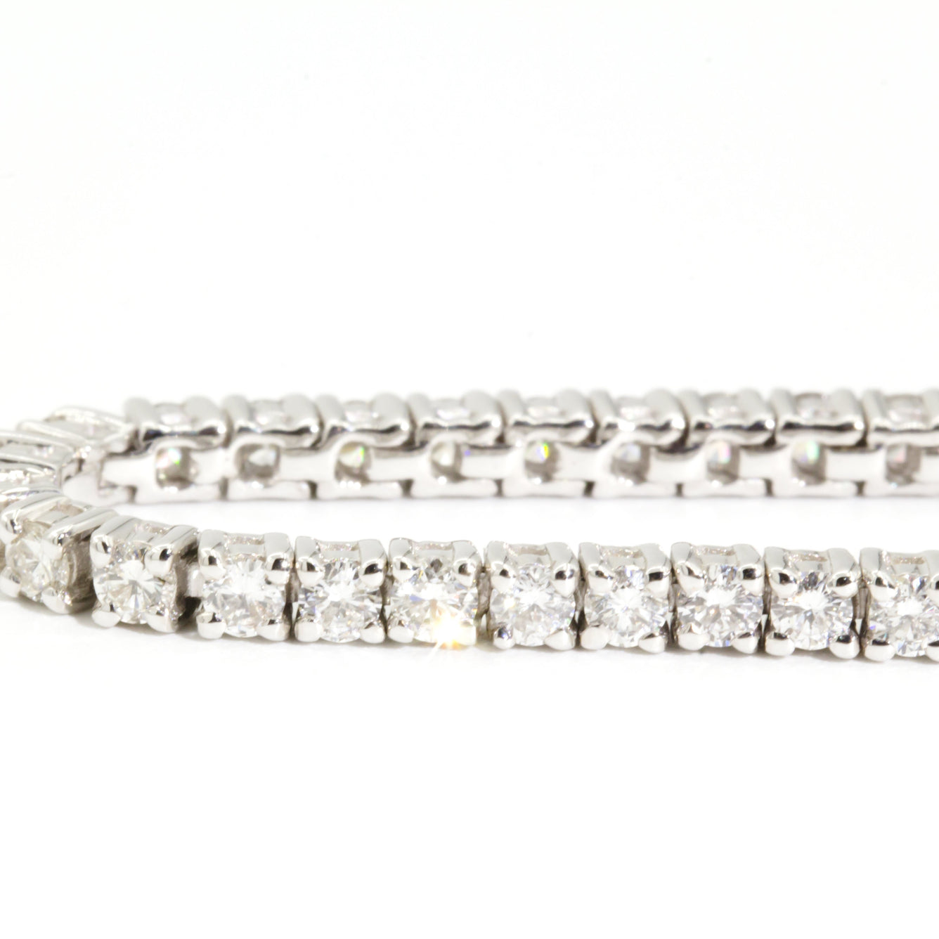 Sidney 18 Carat White Gold Diamond Tennis Bracelet Bracelets/Bangles Imperial Jewellery - Auctions, Antique, Vintage & Estate