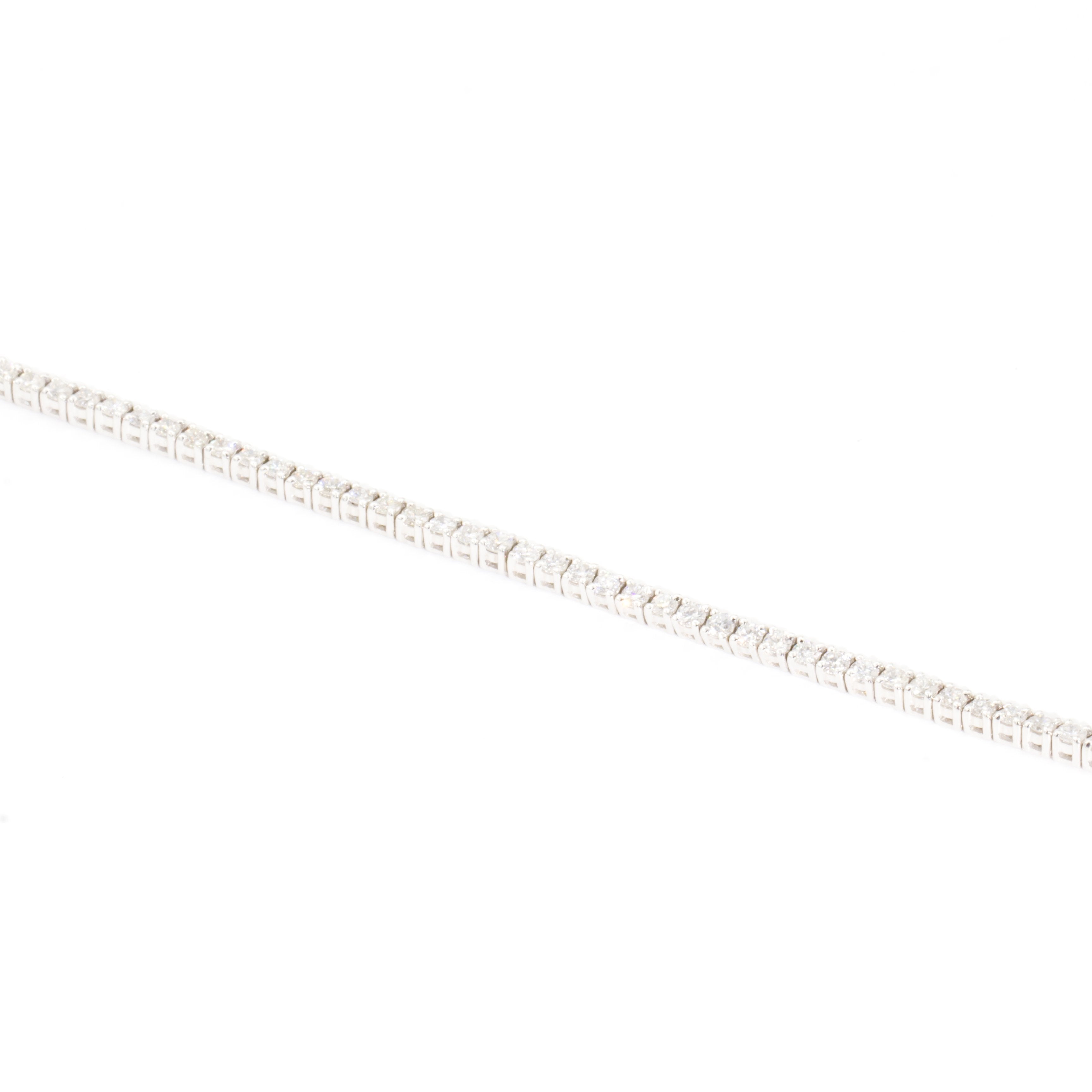 Sidney 18 Carat White Gold Diamond Tennis Bracelet Bracelets/Bangles Imperial Jewellery - Auctions, Antique, Vintage & Estate