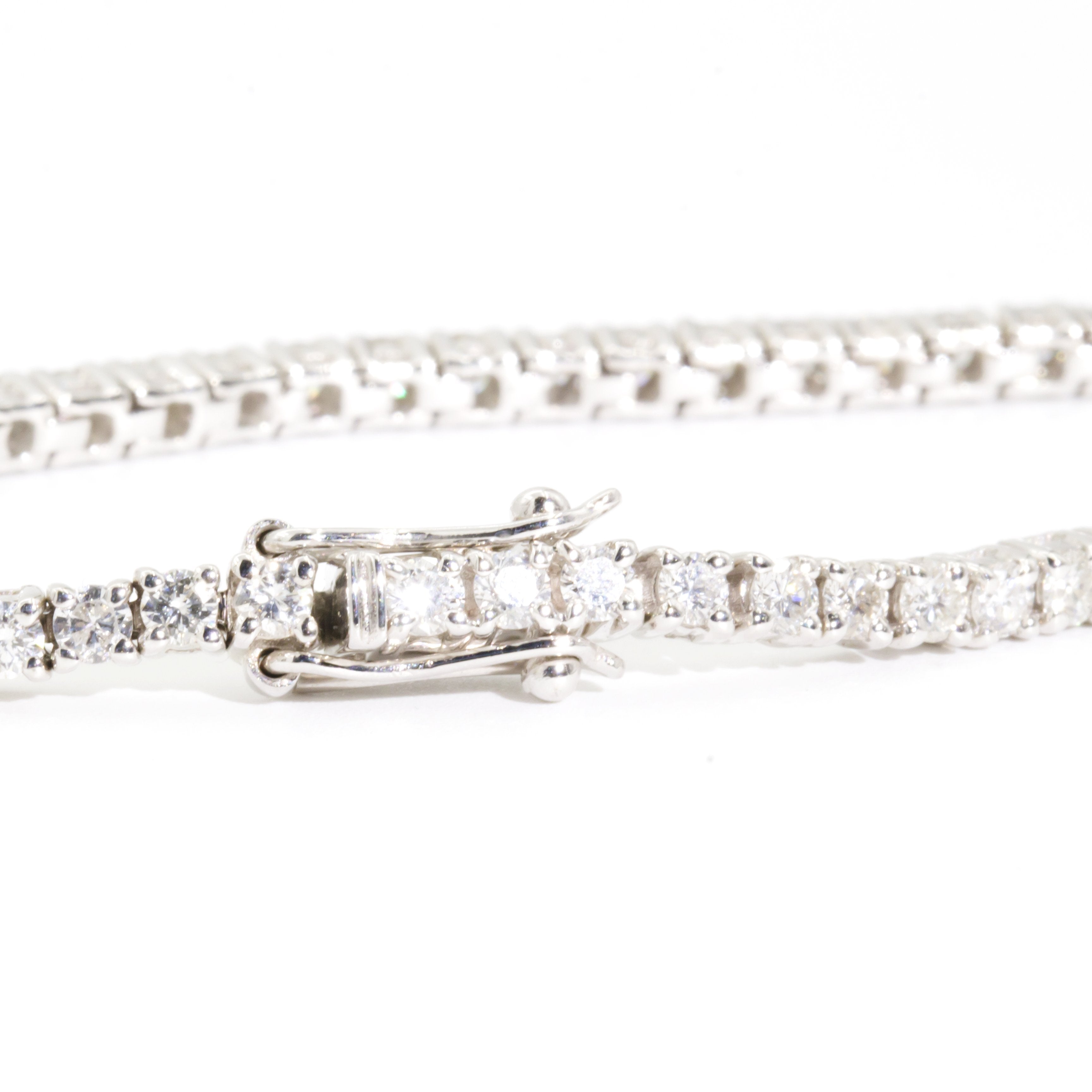 Sidney 18 Carat White Gold Diamond Tennis Bracelet Bracelets/Bangles Imperial Jewellery - Auctions, Antique, Vintage & Estate
