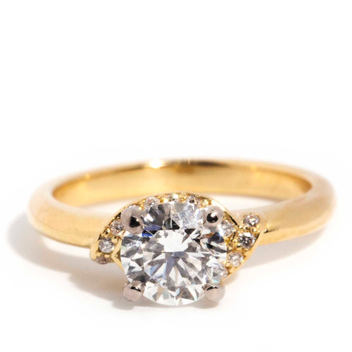 Sisu GIA 0.90ct Diamond Solitaire Ring 18K Yellow Gold