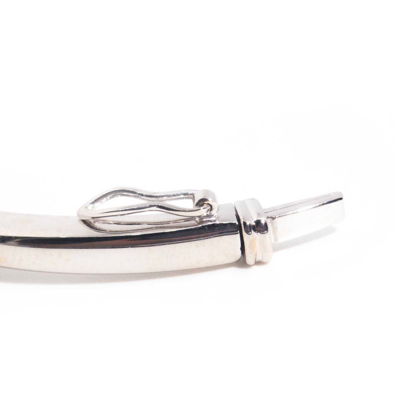 Soleil Contemporary 18ct White Gold Diamond Hinged Bangle* GTG Bracelets/Bangles Imperial Jewellery 
