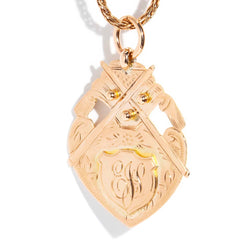 Sorel 9ct Rose Gold Crest Pendant & Chain Pendants/Necklaces Imperial Jewellery Imperial Jewellery - Toowoomba 
