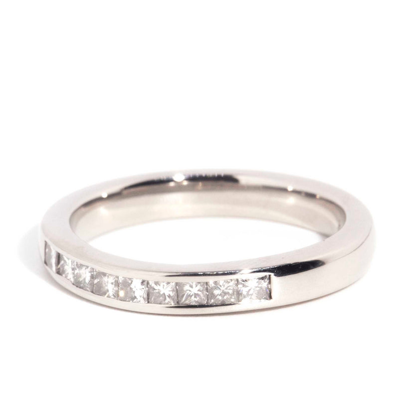 Sorsha Contemporary Platinum Channel Set Princess Diamond Ring* GTG Rings Imperial Jewellery 