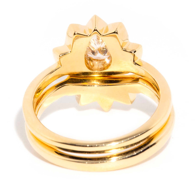 Takeshi Contemporary 18ct Yellow Gold Lotus Ring* OB Gemmo $ Rings Imperial Jewellery 