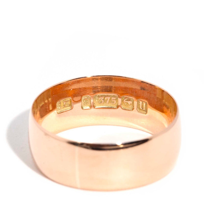 Tatiana Antique 9ct Rose Gold Band Rings Imperial Jewellery 