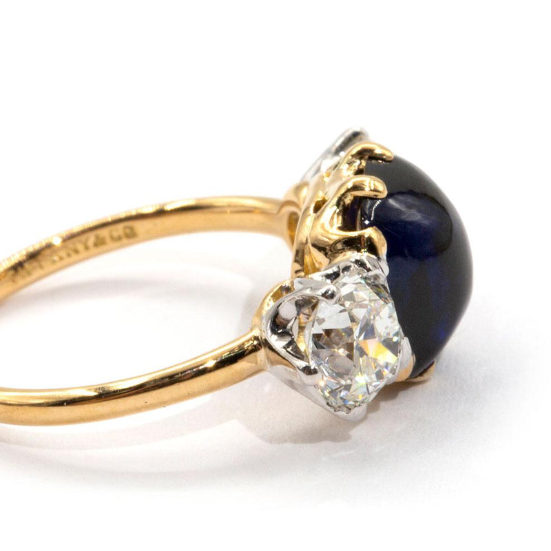 Tiffany-and-co-antique-sapphire-diamond-ring-ij-0121-438 Rings Imperial Jewellery - Auctions, Antique, Vintage & Estate