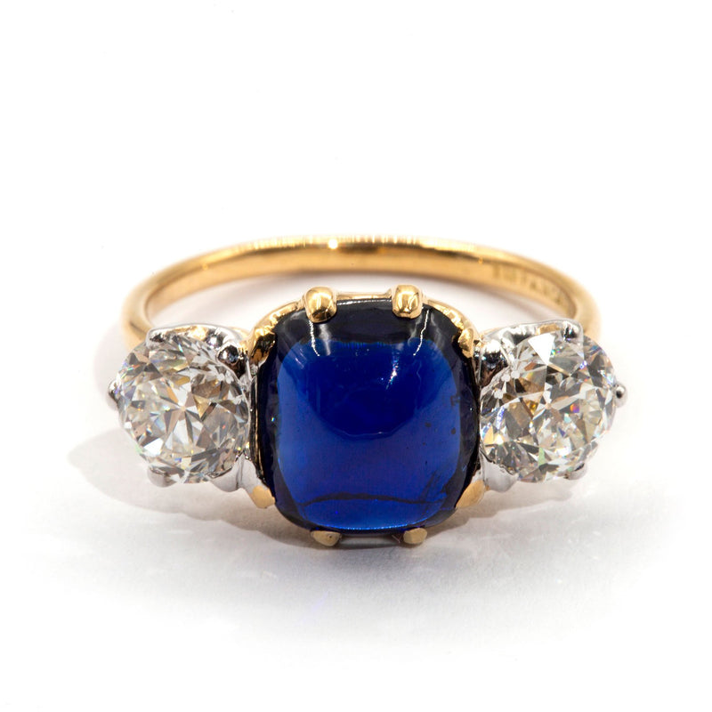 Tiffany-and-co-antique-sapphire-diamond-ring-ij-0121-438 Rings Imperial Jewellery - Auctions, Antique, Vintage & Estate