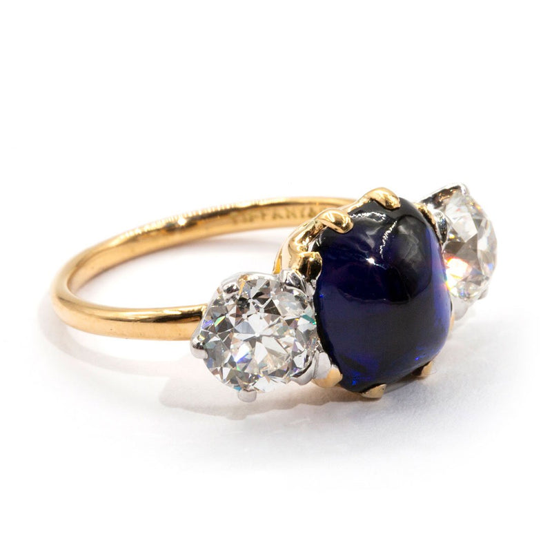 Tiffany-and-co-antique-sapphire-diamond-ring-ij-0121-438 Rings Imperial Jewellery - Auctions, Antique, Vintage & Estate