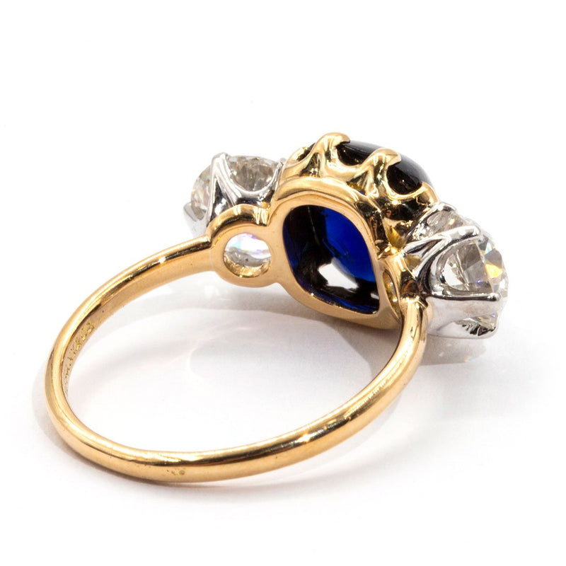 Tiffany-and-co-antique-sapphire-diamond-ring-ij-0121-438 Rings Imperial Jewellery - Auctions, Antique, Vintage & Estate