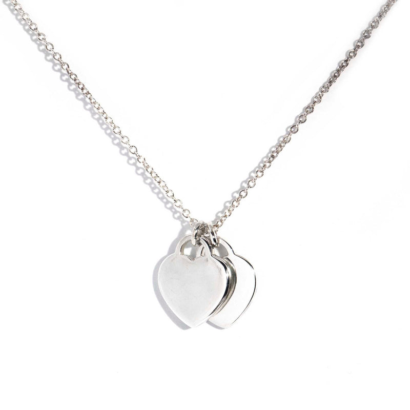 Tiffany & Co Silver Heart Tag Pendant With Chain Pendants/Necklaces Tiffany & Co. 