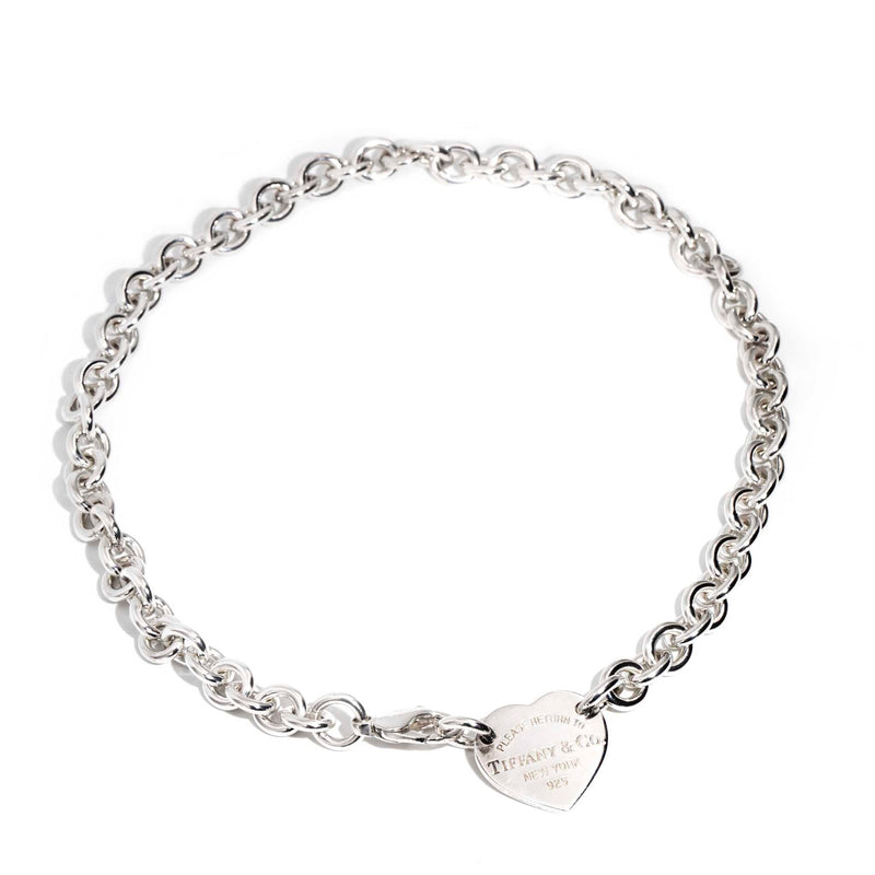 Tiffany heart link shop necklace