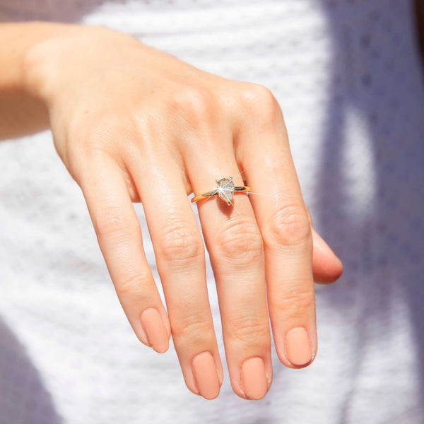 Tranquility 1.01 Carat Pear Cut Certified Diamond Ring Rings Imperial Jewellery 