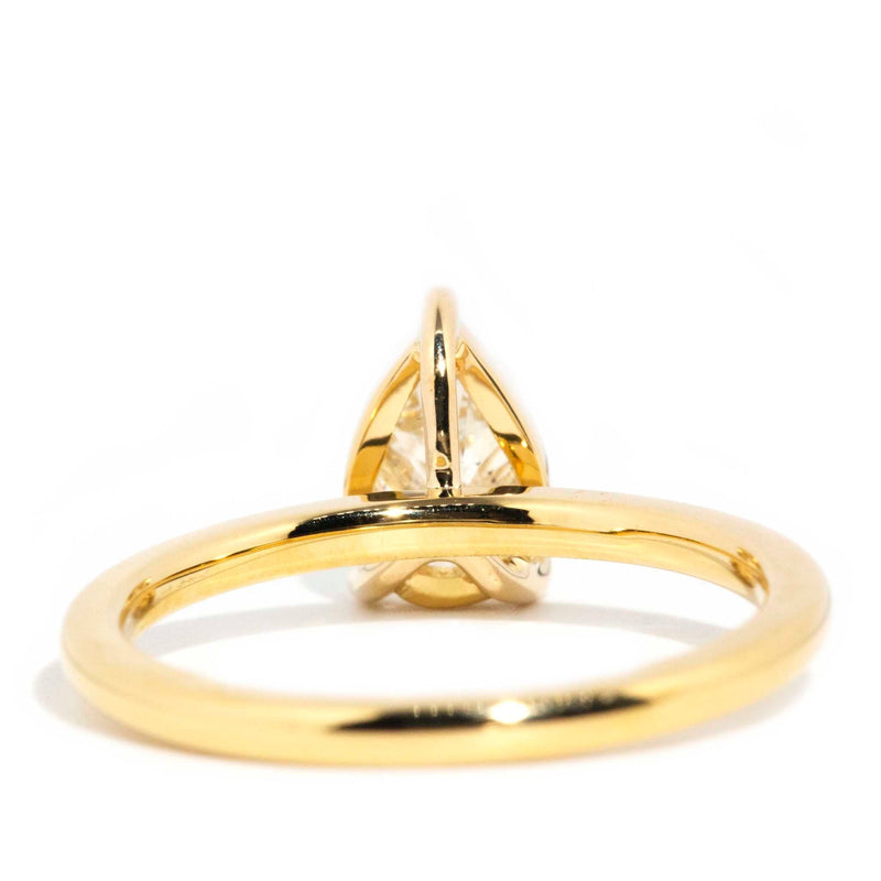 Tranquility 1.01 Carat Pear Cut Certified Diamond Ring Rings Imperial Jewellery 