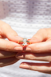 Tranquility 1.01 Carat Pear Cut Certified Diamond Ring Rings Imperial Jewellery 
