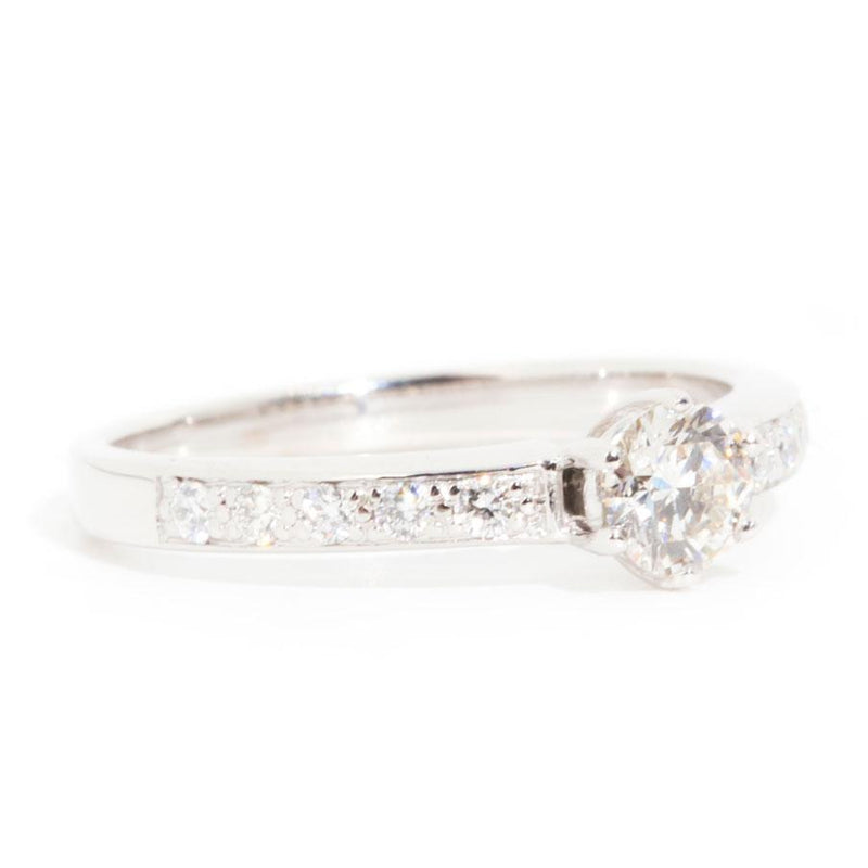 Ursla 18ct Gold Diamond Vintage Engagement Ring (Sarina Check) Rings Imperial Jewellery 