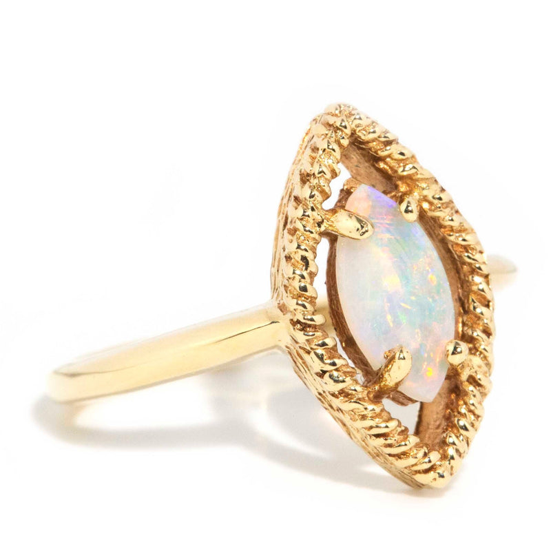 Uzma 13ct Gold White Opal Ring Rings Imperial Jewellery 