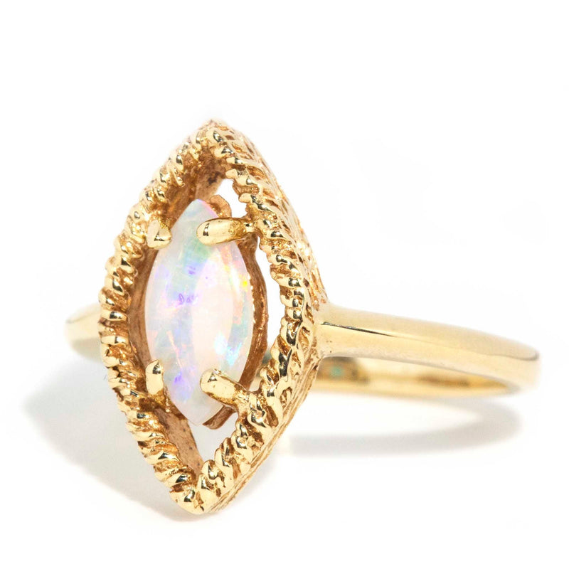 Uzma 13ct Gold White Opal Ring Rings Imperial Jewellery 