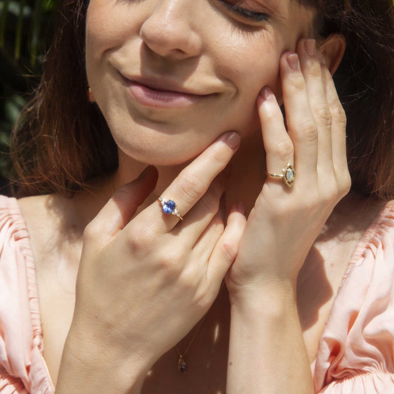 Buy White Opal Ring, Oval Boho 925 Silver Ring, October Birthstone,  Stacking Rings, Rainbow Gemstone Ring, Dainty Rings, Mistry Gems, R5WOP  Online in India - Etsy