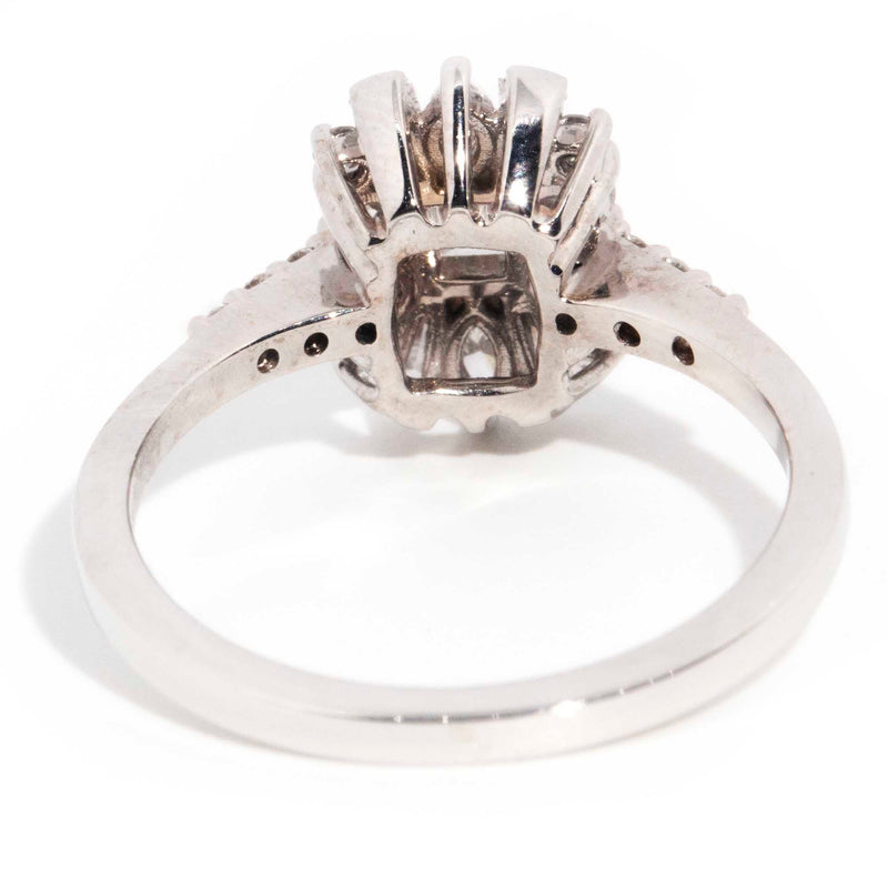 Vera 18ct White Gold Contemporary Diamond Cluster Ring* OB Gemmo $ Rings Imperial Jewellery 
