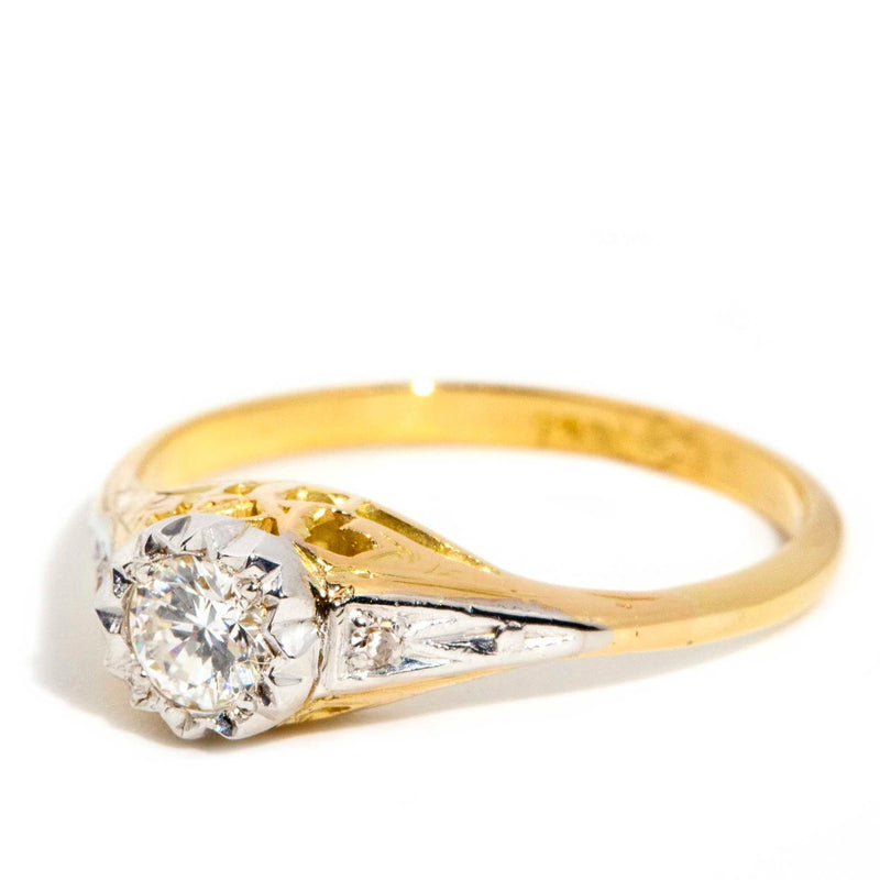 Vera Circa 1960s Diamond Ring 18ct Gold Rings Imperial Jewellery 