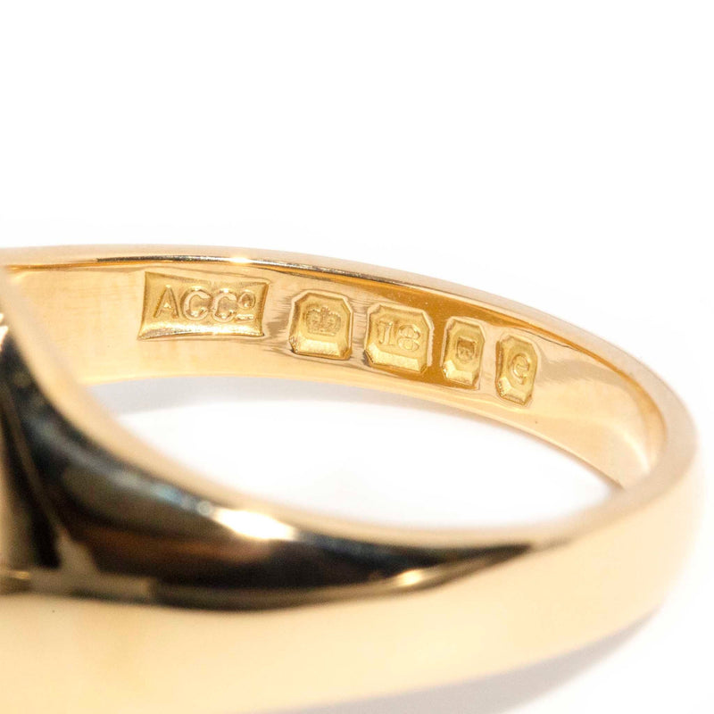 Viktor Circa 1960s 18ct Gold Mens Signet Ring WIP Rings Imperial Jewellery 
